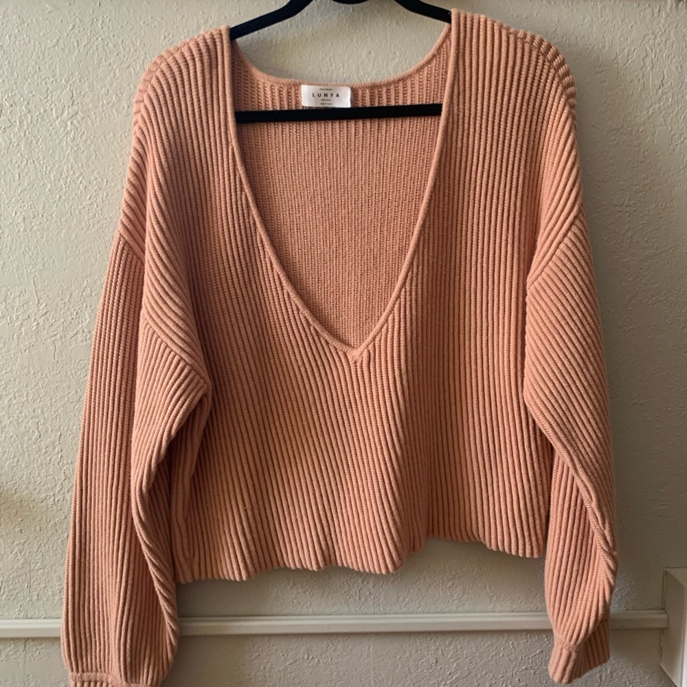 Lunya Super Soft V Neck Sweater